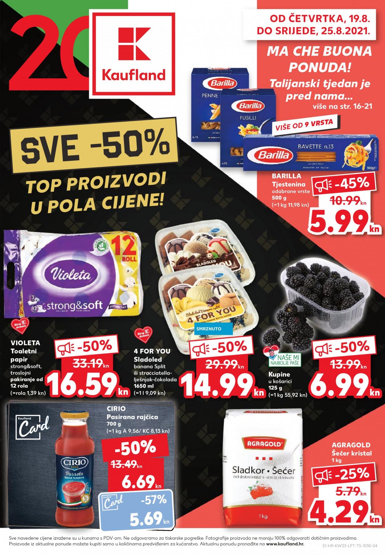 Kaufland katalog - 19.08.2021. - 25.08.2021. Stranica 1