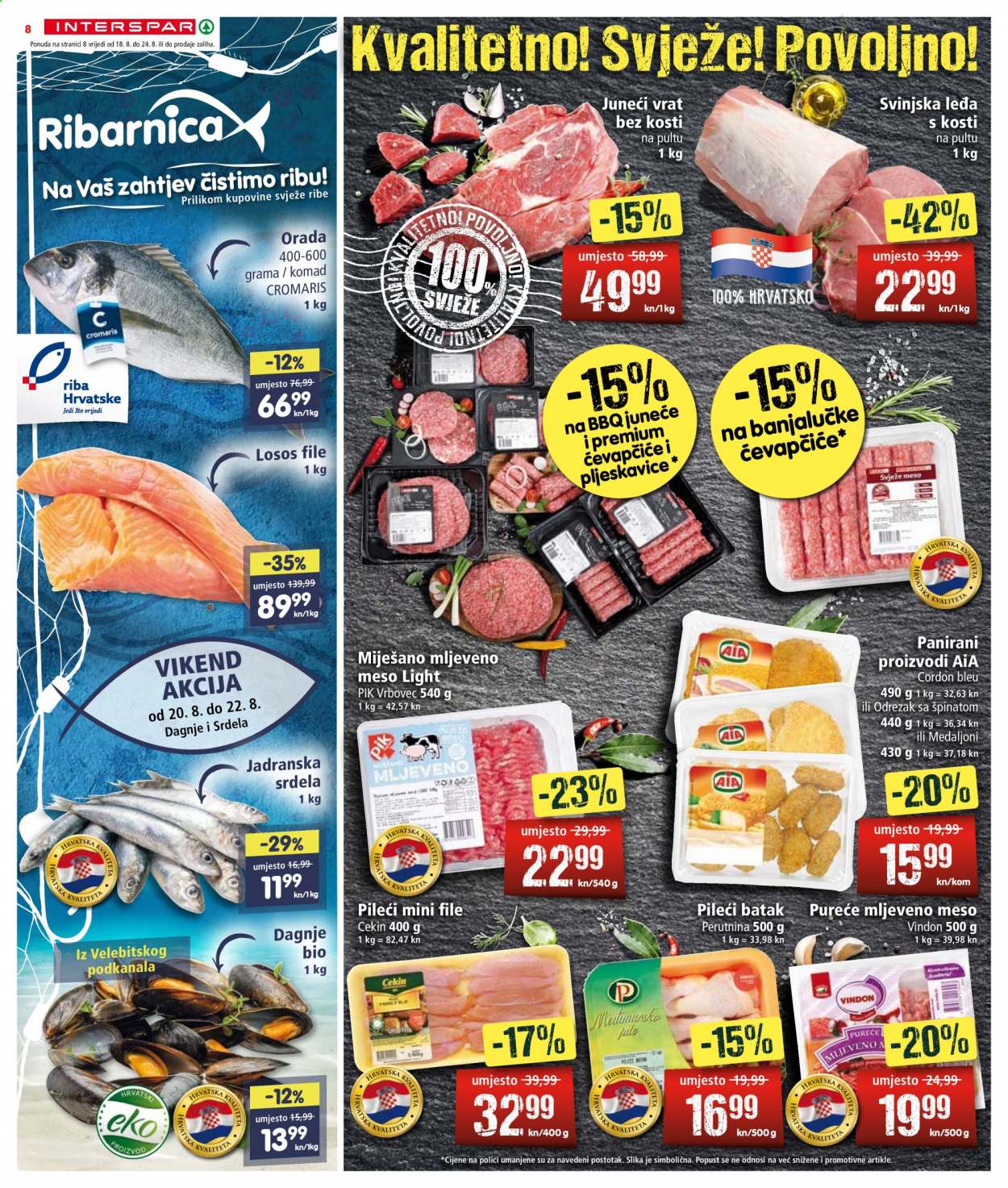 INTERSPAR katalog - 18.08.2021. - 24.08.2021. Stranica 8