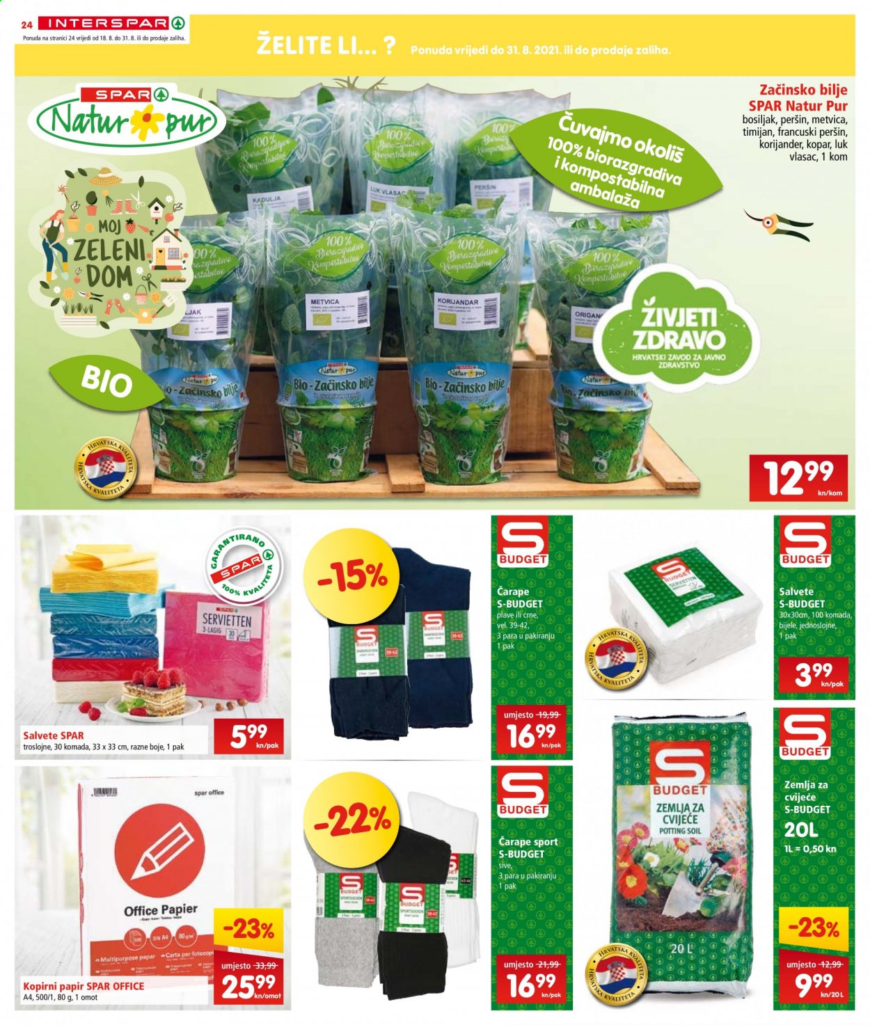 INTERSPAR katalog - 18.08.2021. - 24.08.2021. Stranica 24