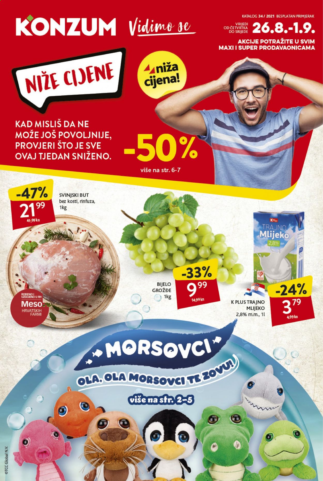 Konzum katalog - 26.08.2021. - 01.09.2021. Stranica 1