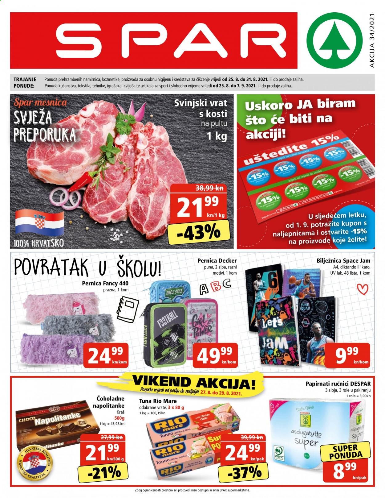 SPAR katalog - 25.08.2021. - 31.08.2021. Stranica 1