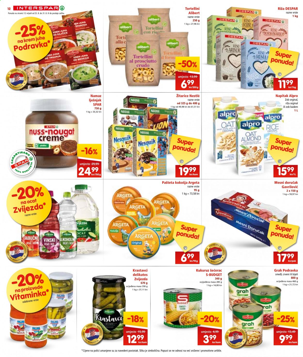 INTERSPAR katalog - 25.08.2021. - 31.08.2021. Stranica 12