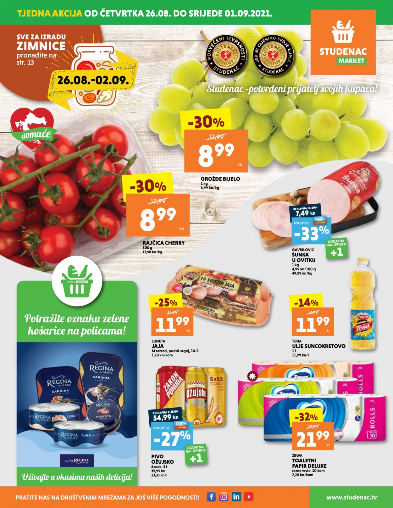 Studenac katalog - 26.08.2021. - 01.09.2021. Stranica 1