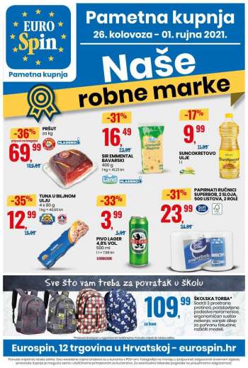 Eurospin katalog - 26.08.2021. - 01.09.2021.