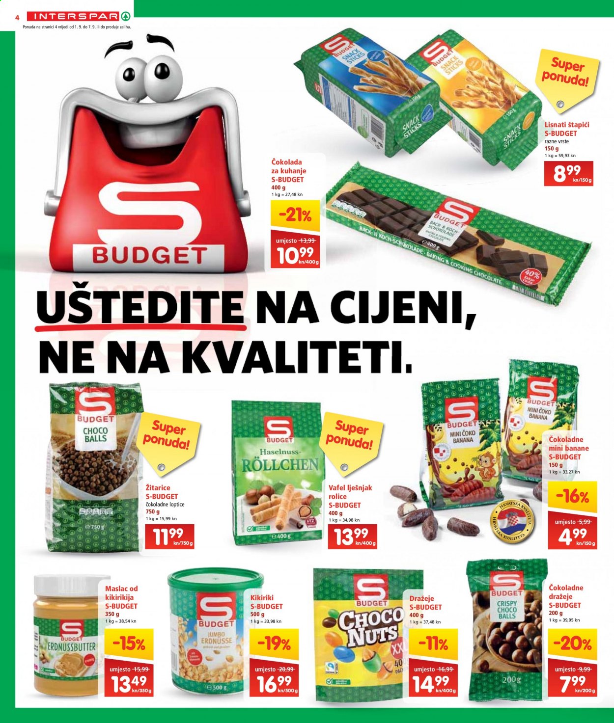 INTERSPAR katalog - 01.09.2021. - 07.09.2021. Stranica 4