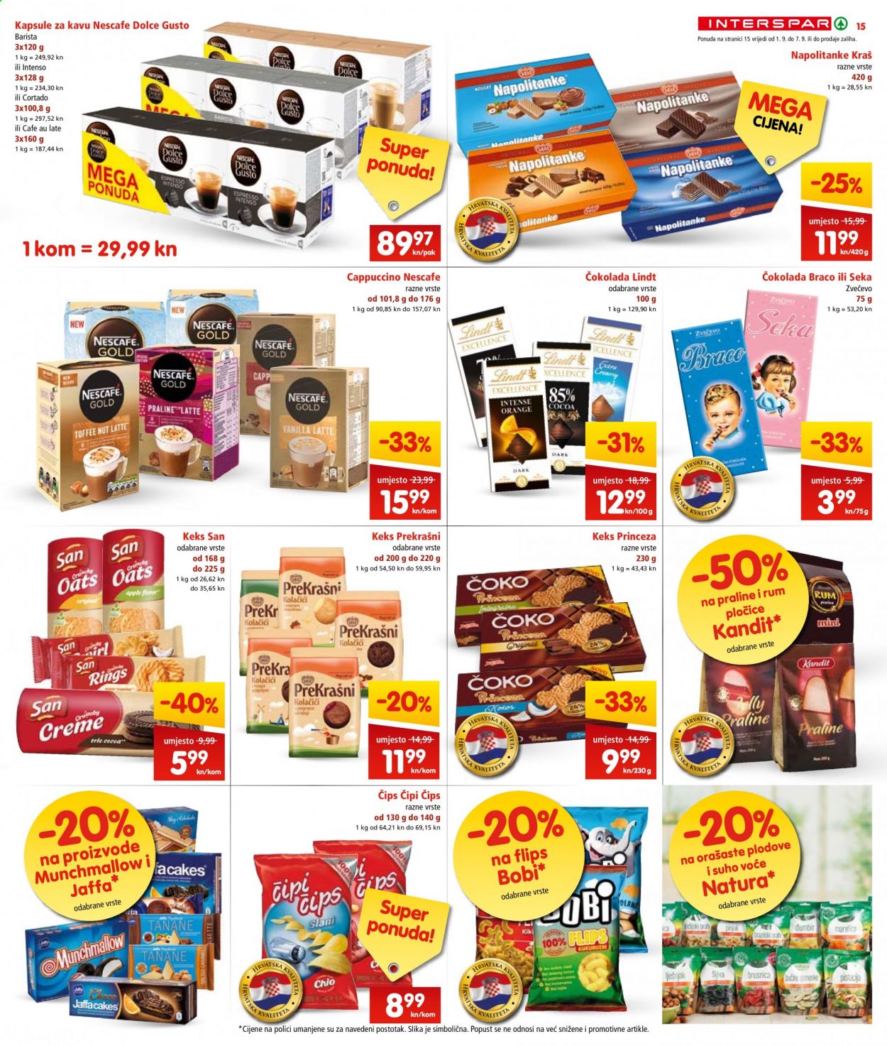 INTERSPAR katalog - 01.09.2021. - 07.09.2021. Stranica 15