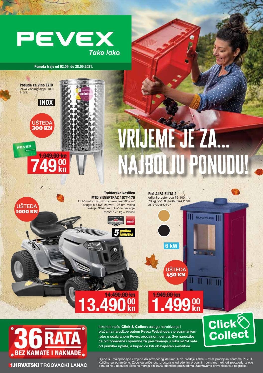 Pevex katalog - 02.09.2021. - 28.09.2021. Stranica 1
