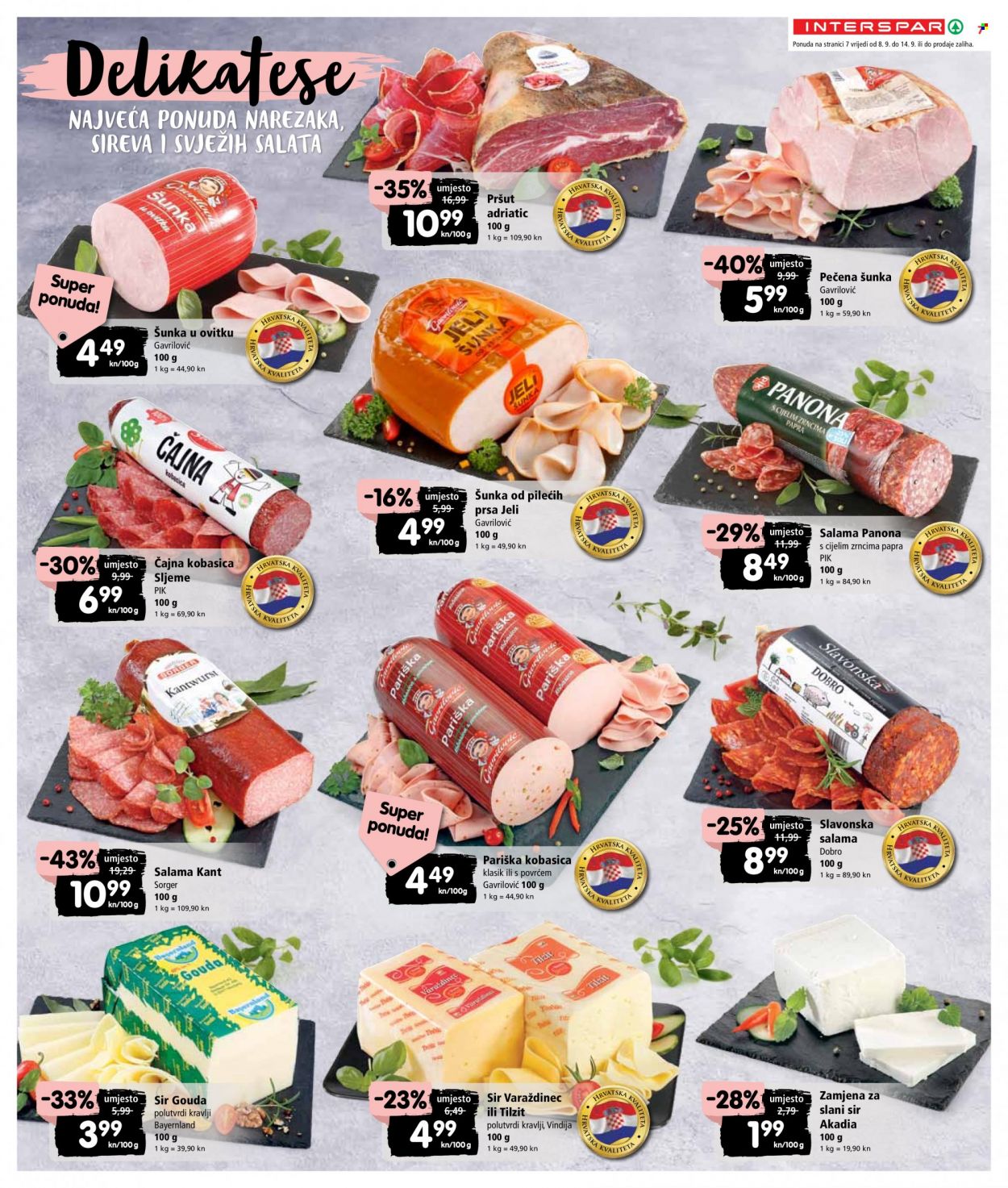 INTERSPAR katalog - 08.09.2021. - 14.09.2021. Stranica 7
