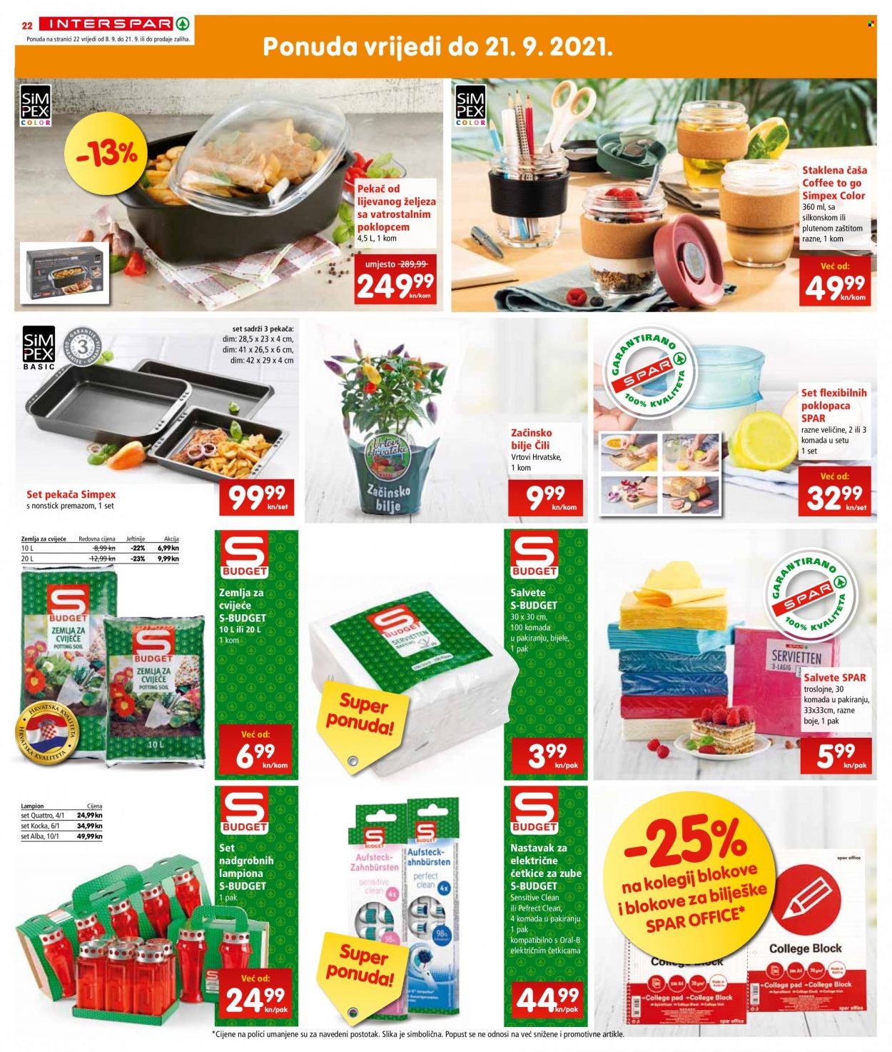 INTERSPAR katalog - 08.09.2021. - 14.09.2021. Stranica 22