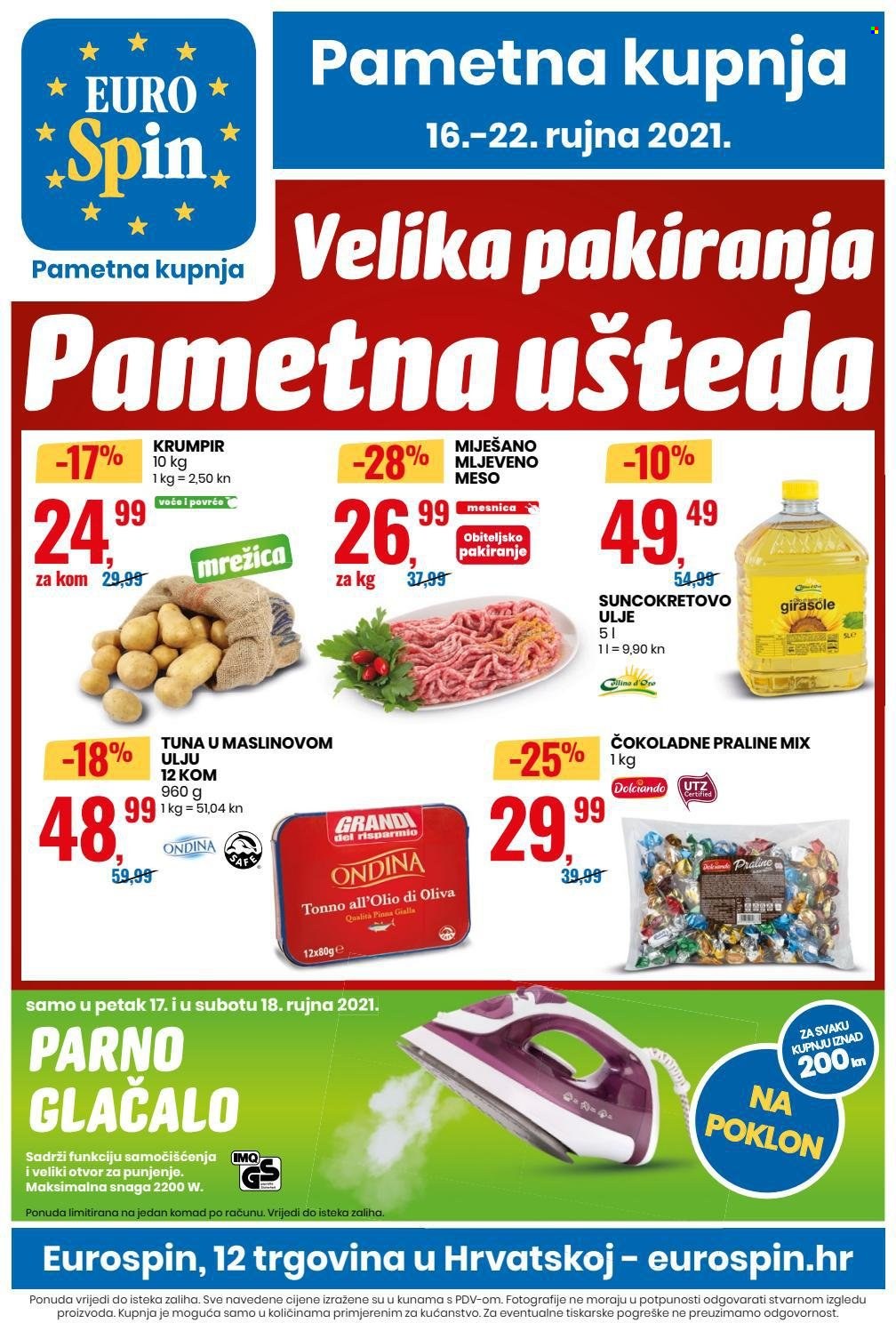 Eurospin katalog - 16.09.2021. - 22.09.2021. Stranica 1