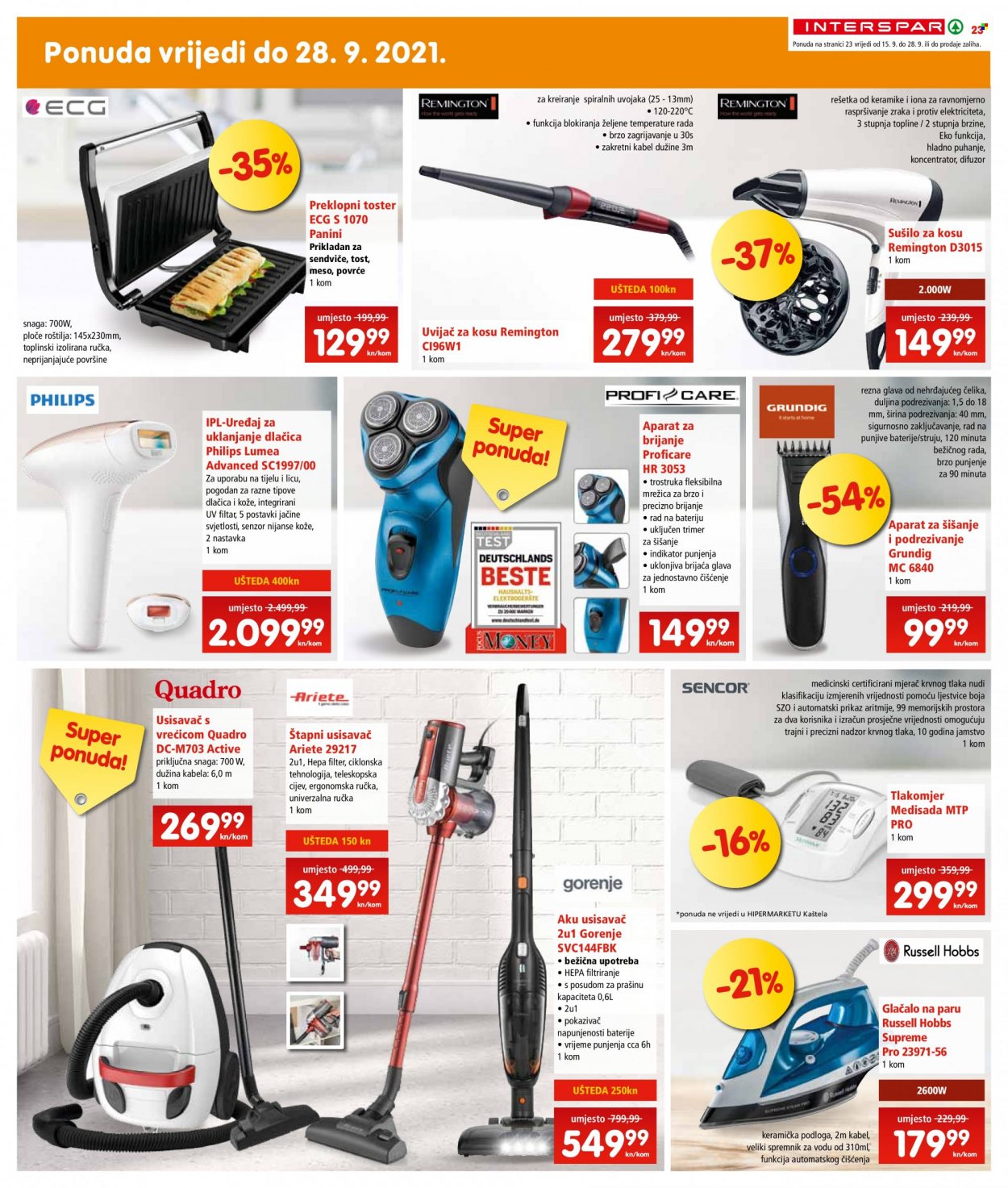 INTERSPAR katalog - 15.09.2021. - 21.09.2021. Stranica 23