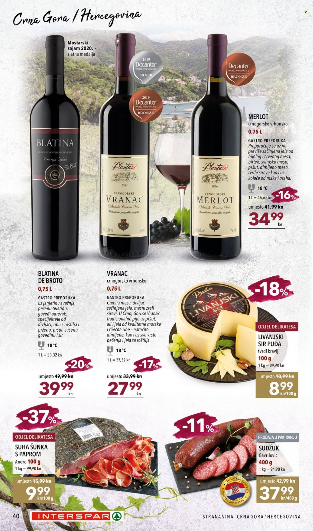 INTERSPAR katalog - 23.09.2021. - 13.10.2021. Stranica 40