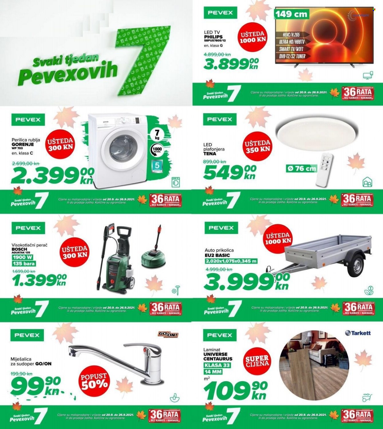 Pevex katalog - 20.09.2021. - 26.09.2021. Stranica 1