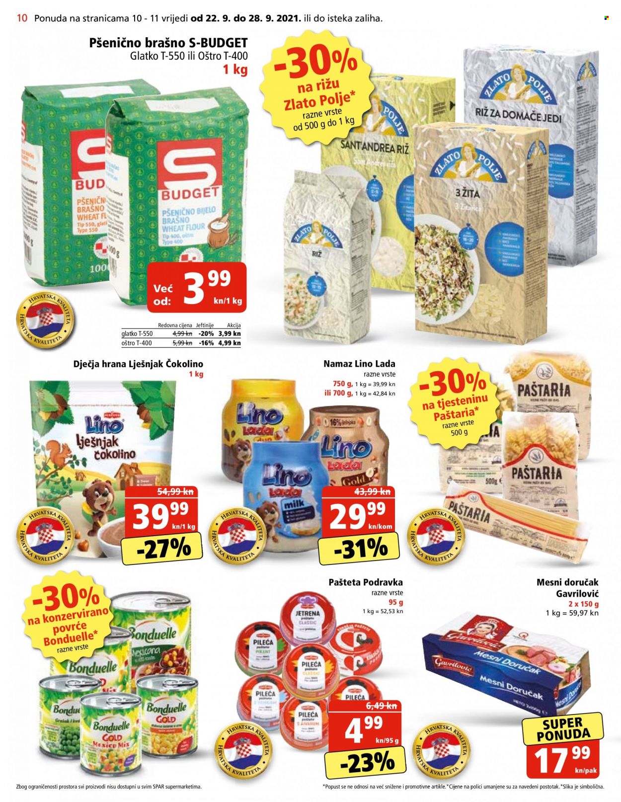 SPAR katalog - 22.09.2021. - 28.09.2021. Stranica 10