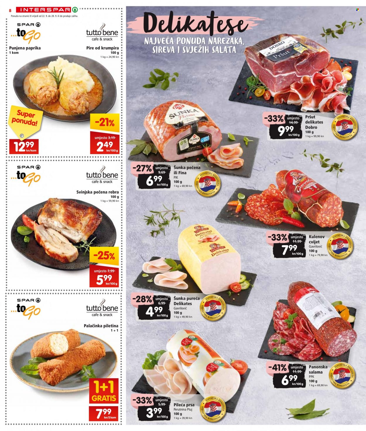 INTERSPAR katalog - 22.09.2021. - 28.09.2021. Stranica 8
