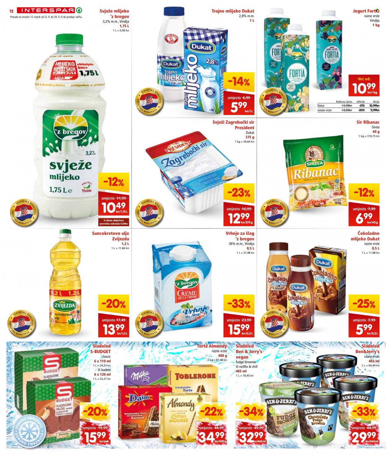 INTERSPAR katalog - 22.09.2021. - 28.09.2021. Stranica 12