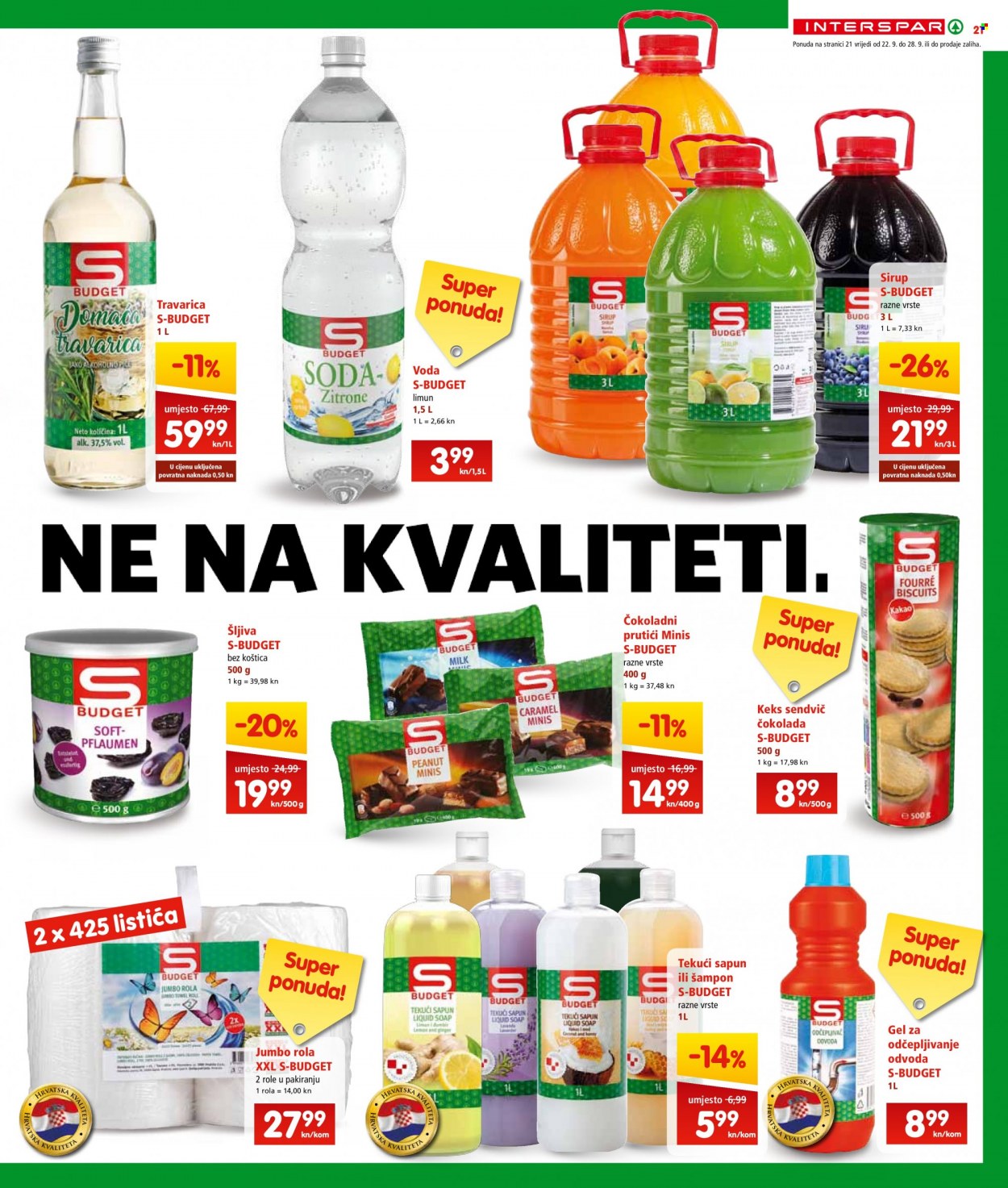 INTERSPAR katalog - 22.09.2021. - 28.09.2021. Stranica 21