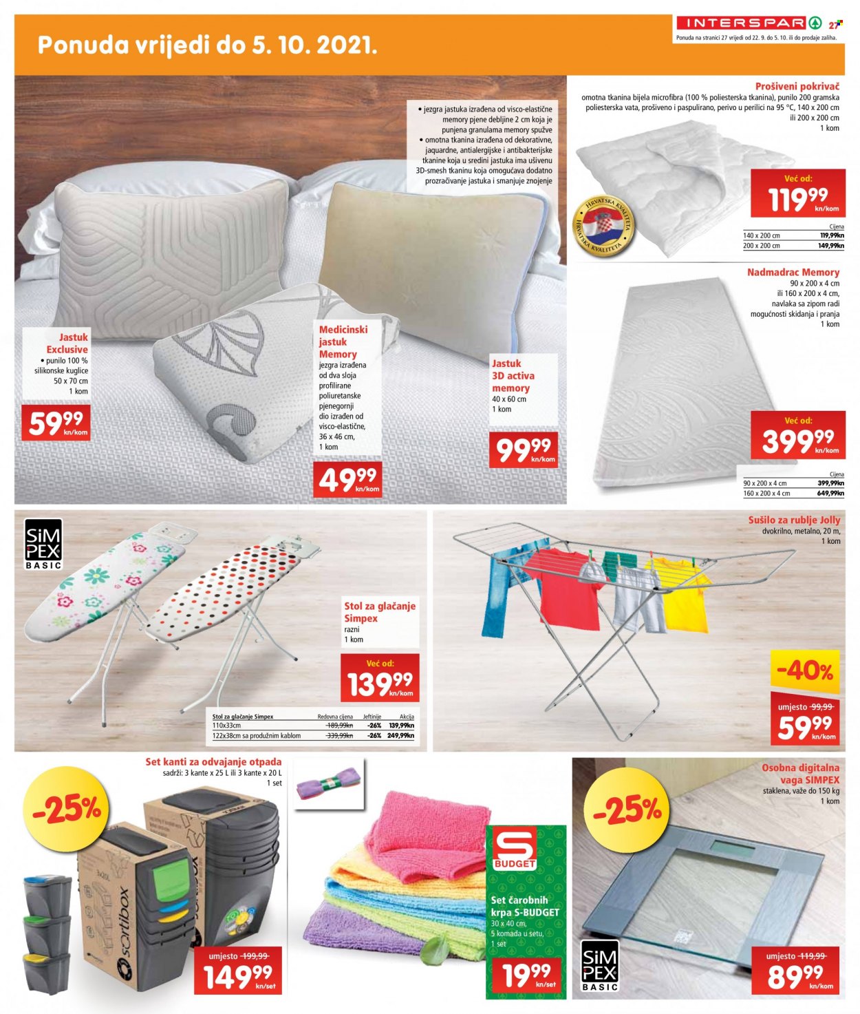 INTERSPAR katalog - 22.09.2021. - 28.09.2021. Stranica 27