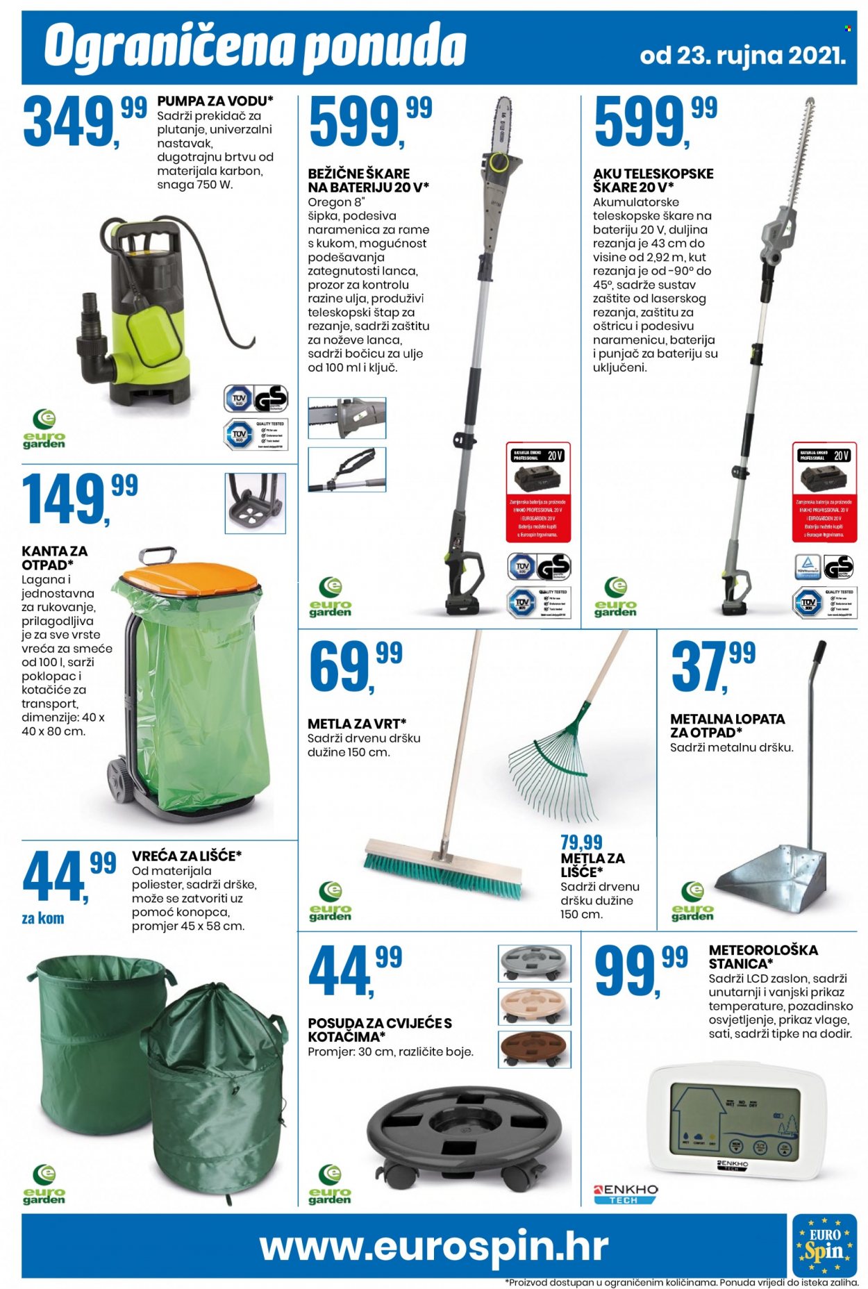 Eurospin katalog - 23.09.2021. - 29.09.2021. Stranica 15