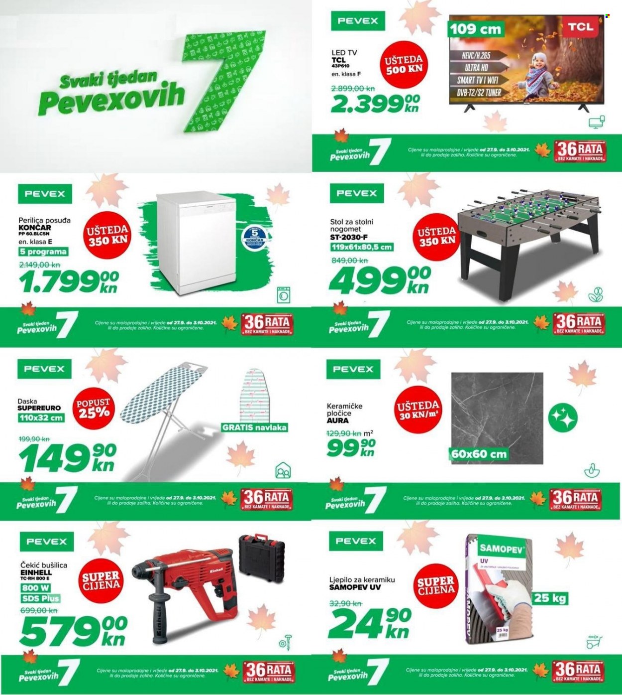 Pevex katalog - 27.09.2021. - 03.10.2021. Stranica 1