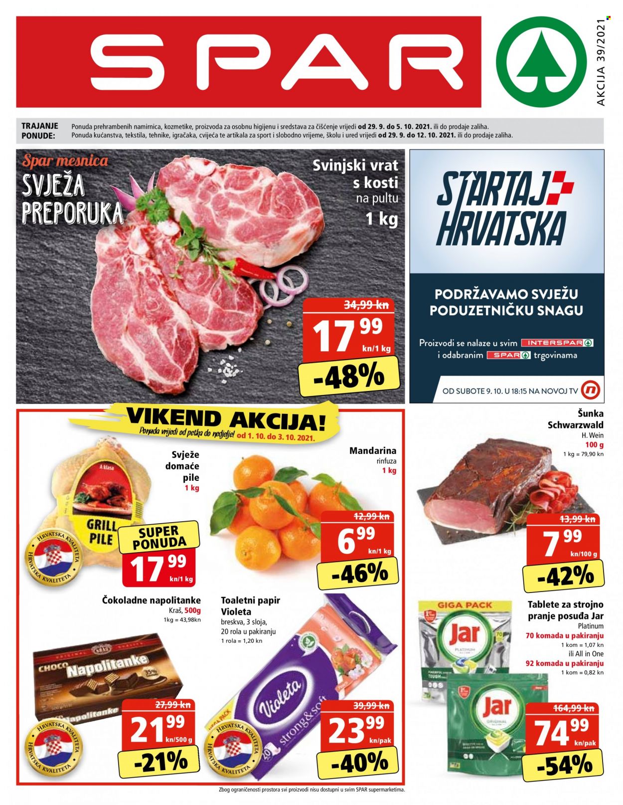 SPAR katalog - 29.09.2021. - 05.10.2021. Stranica 1