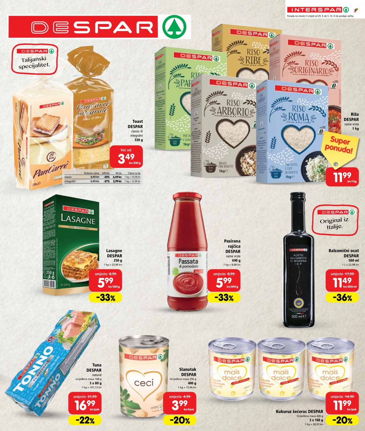 INTERSPAR katalog - 29.09.2021. - 05.10.2021. Stranica 3