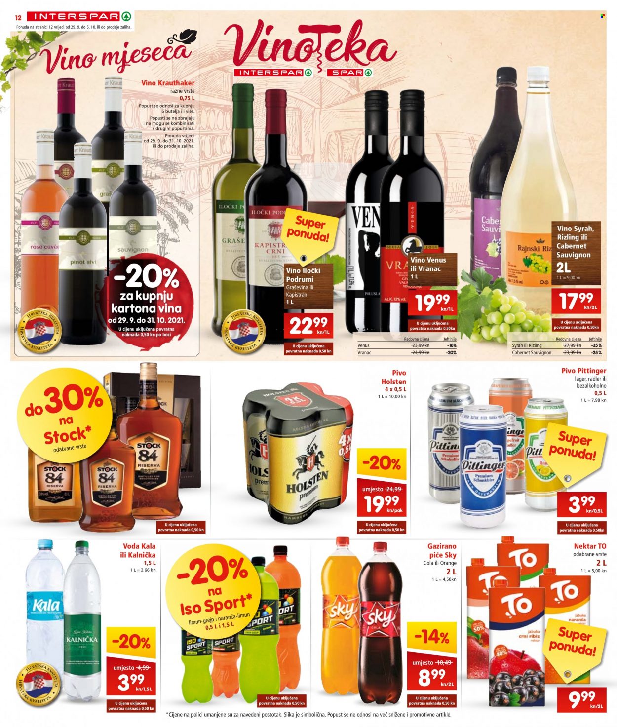 INTERSPAR katalog - 29.09.2021. - 05.10.2021. Stranica 12