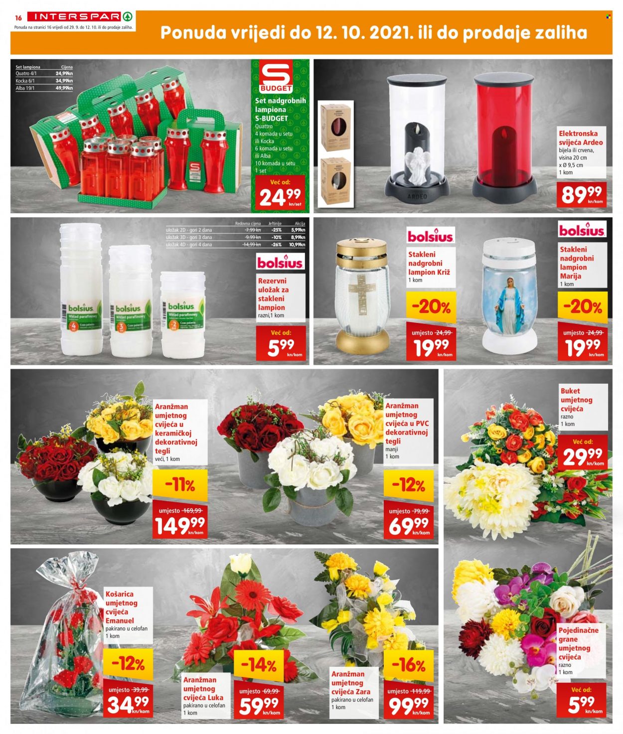INTERSPAR katalog - 29.09.2021. - 05.10.2021. Stranica 16