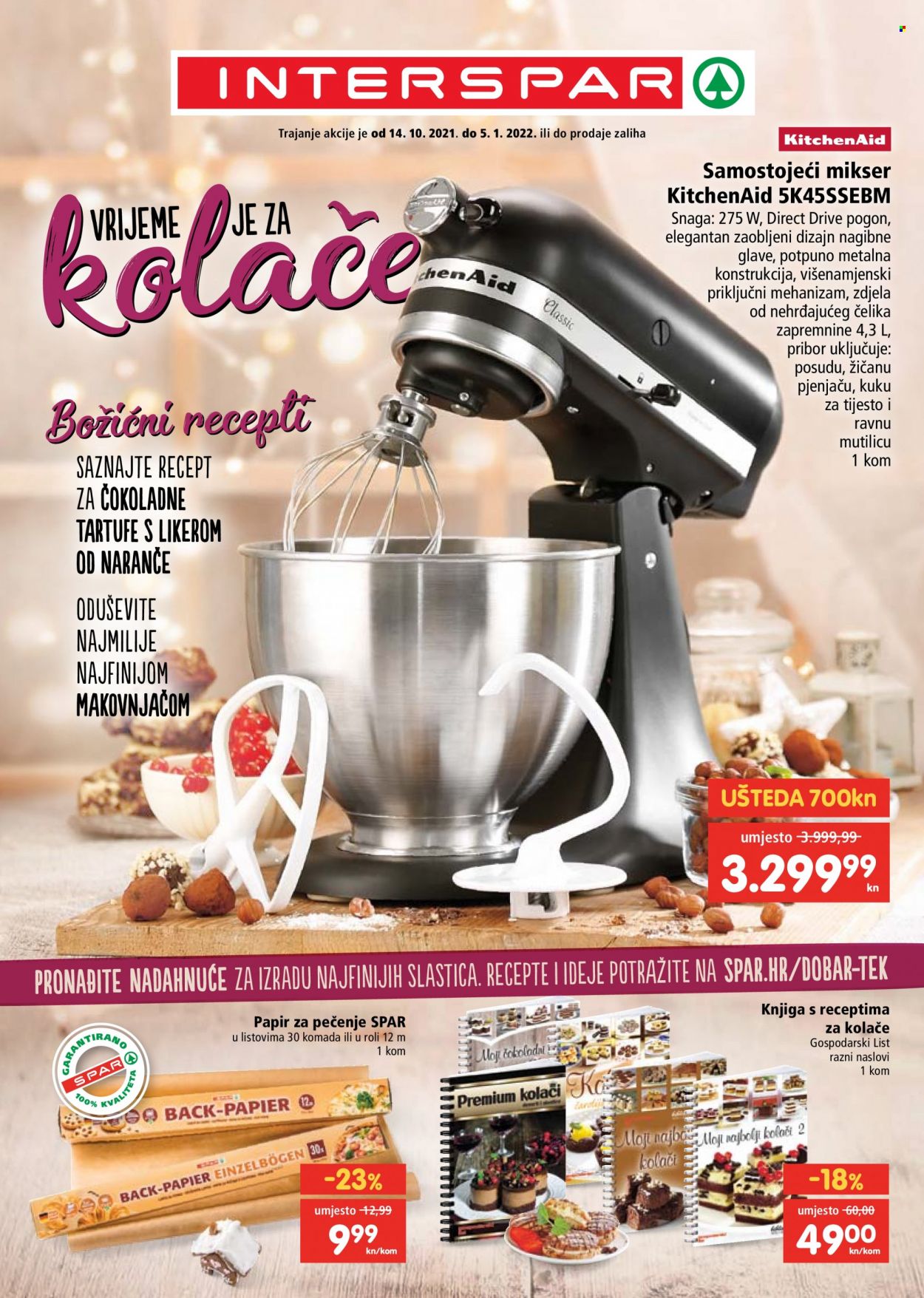 INTERSPAR katalog - 14.10.2021. - 05.01.2022. Stranica 1