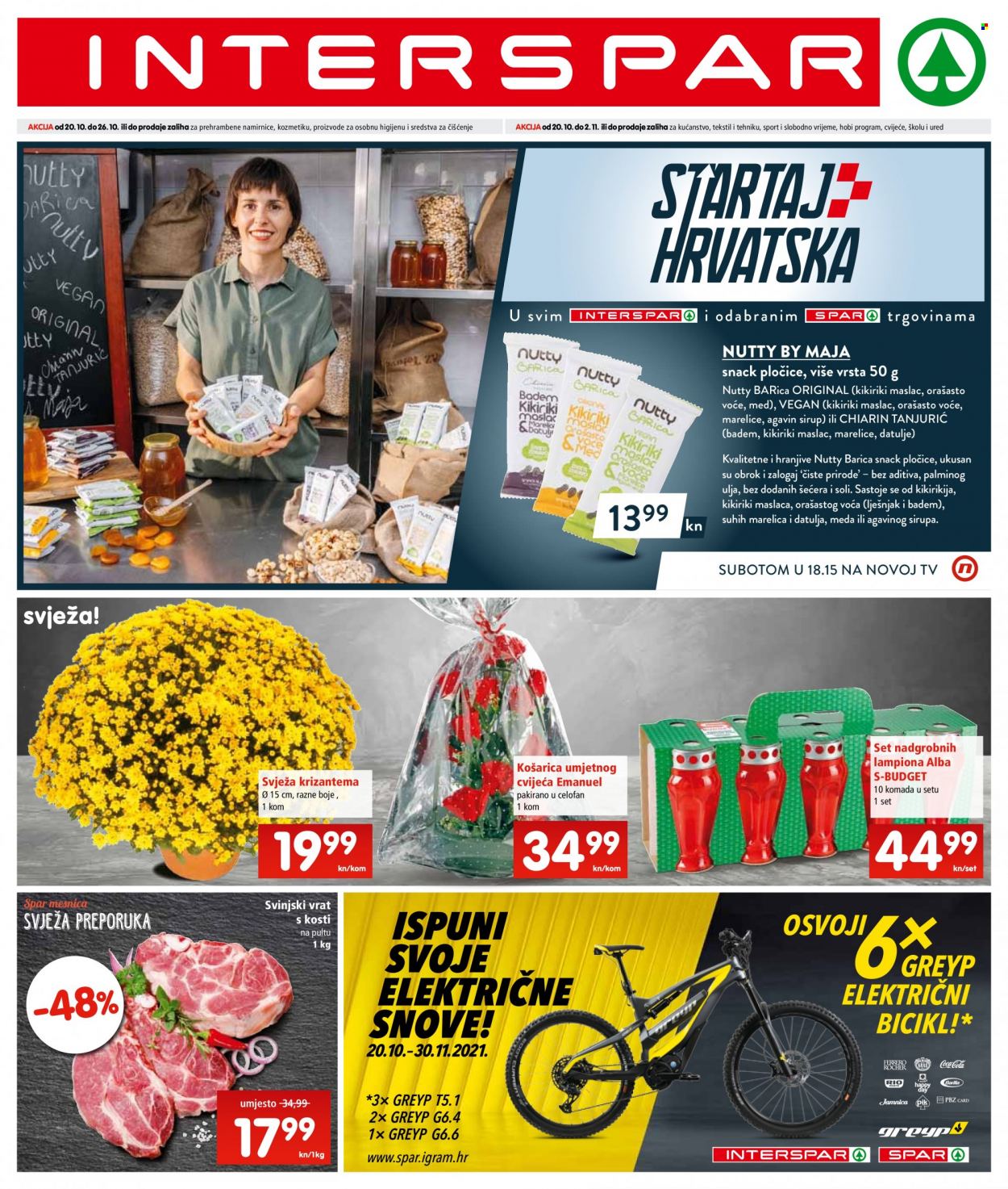 INTERSPAR katalog - 20.10.2021. - 26.10.2021. Stranica 1