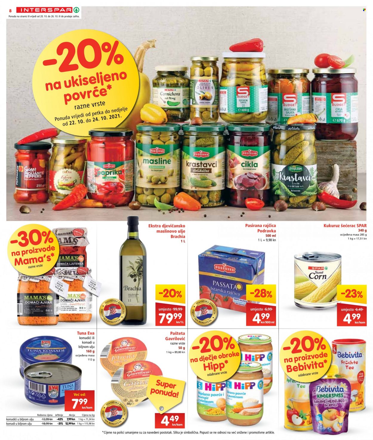INTERSPAR katalog - 20.10.2021. - 26.10.2021. Stranica 8