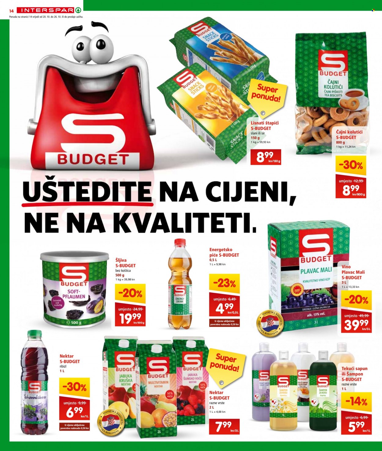 INTERSPAR katalog - 20.10.2021. - 26.10.2021. Stranica 14