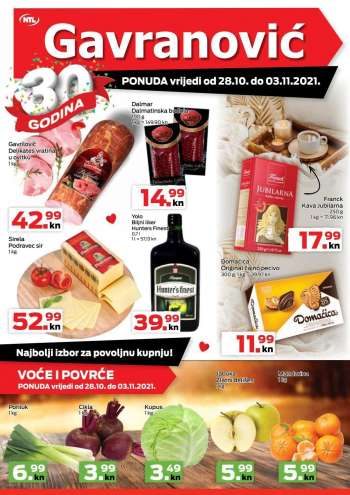 Gavranović katalog - 28.10.2021. - 03.11.2021.