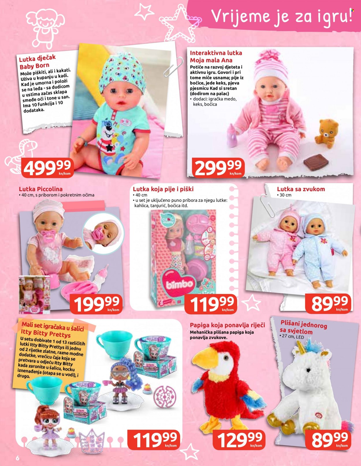 thumbnail - INTERSPAR katalog - 27.10.2021. - 05.01.2022. - Sniženi proizvodi - keksi, Baby Born, igračka, plišana igračka, lutka. Stranica 6.