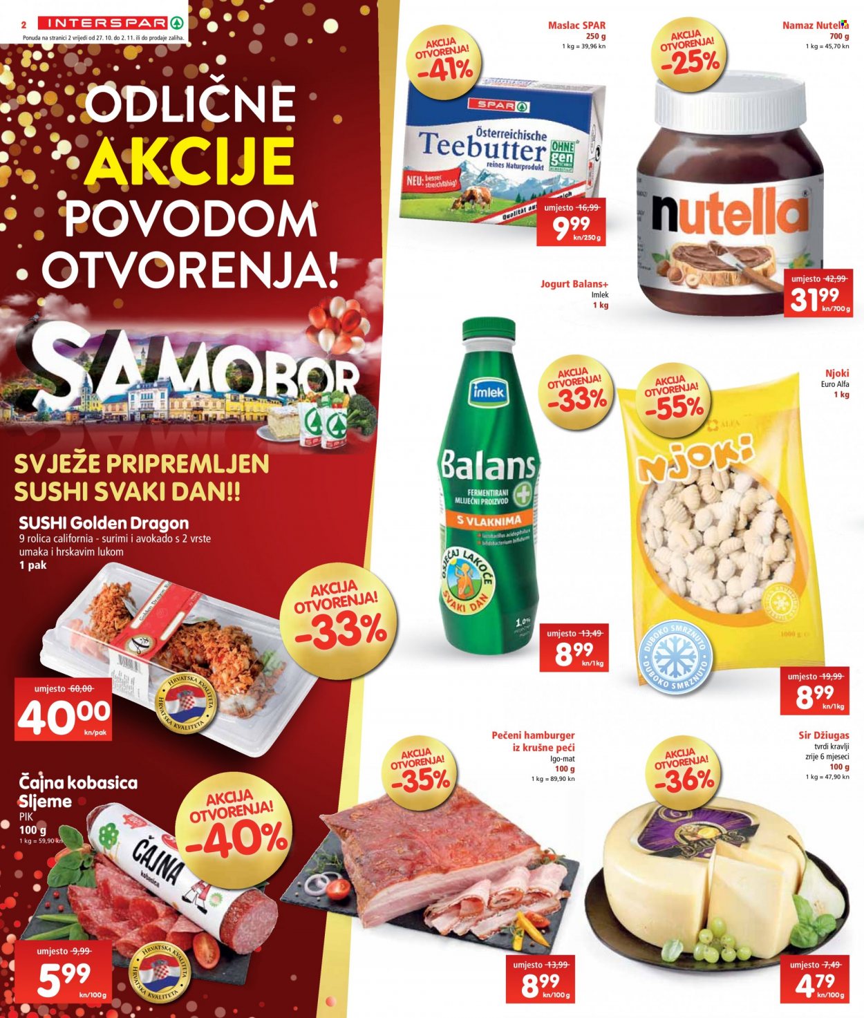 INTERSPAR katalog - 27.10.2021. - 02.11.2021. Stranica 2
