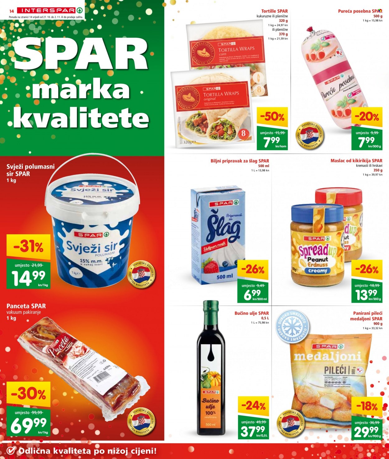 INTERSPAR katalog - 27.10.2021. - 02.11.2021. Stranica 14