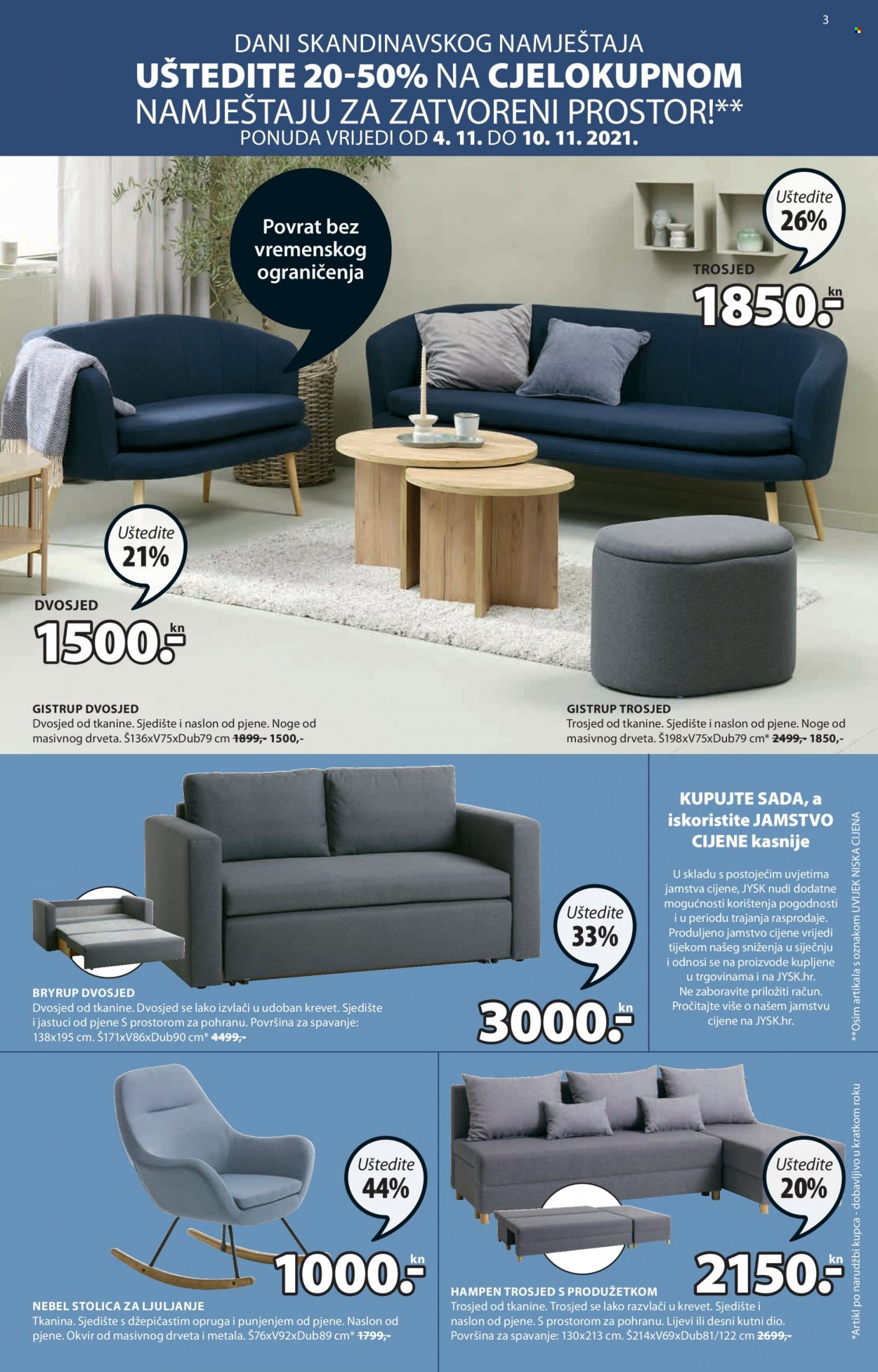 JYSK katalog - 04.11.2021. - 17.11.2021. Stranica 3