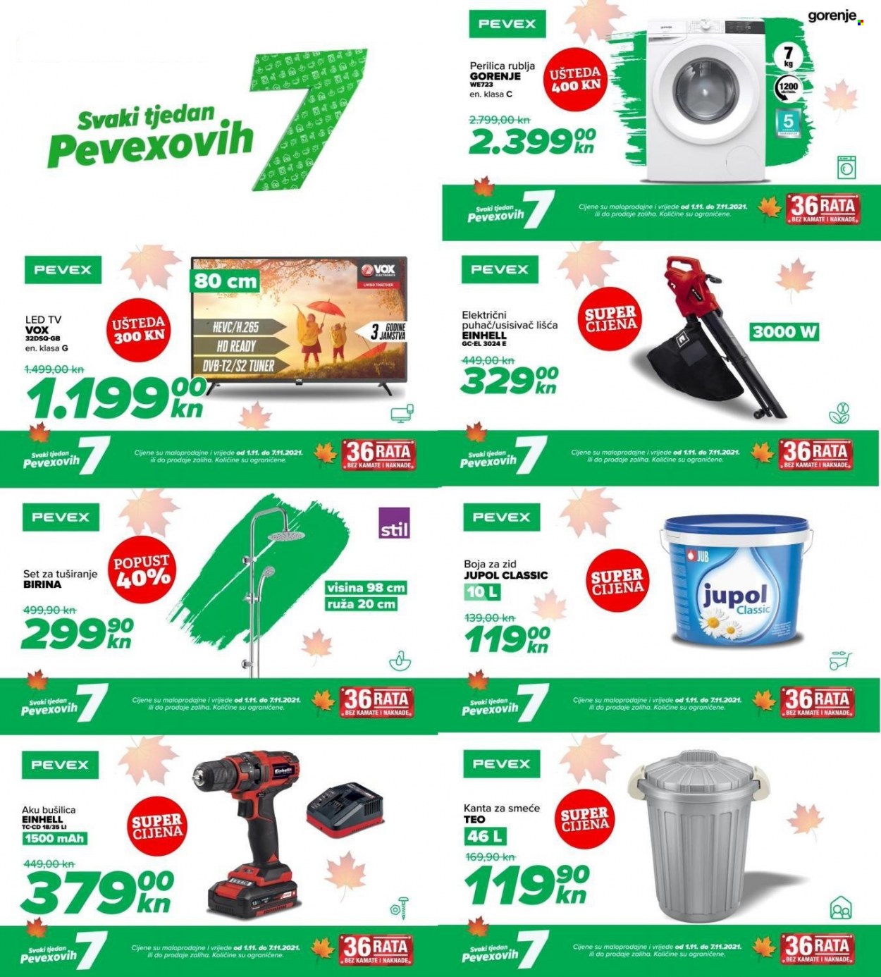 Pevex katalog - 01.11.2021. - 07.11.2021. Stranica 1