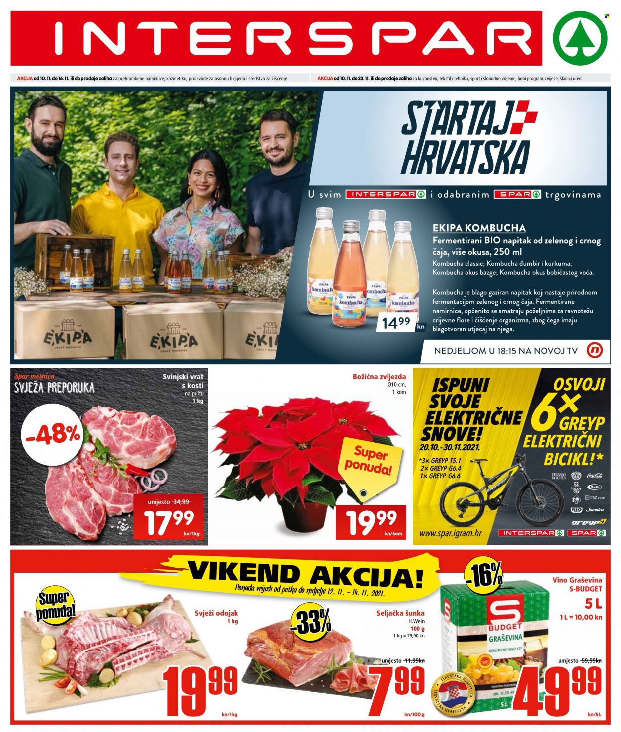 INTERSPAR katalog - 10.11.2021. - 16.11.2021. Stranica 1