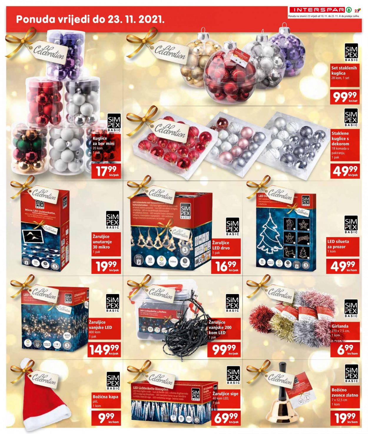 INTERSPAR katalog - 10.11.2021. - 16.11.2021. Stranica 23