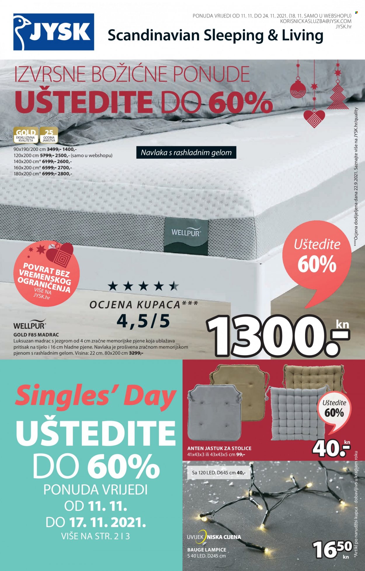 JYSK katalog - 11.11.2021. - 24.11.2021. Stranica 1