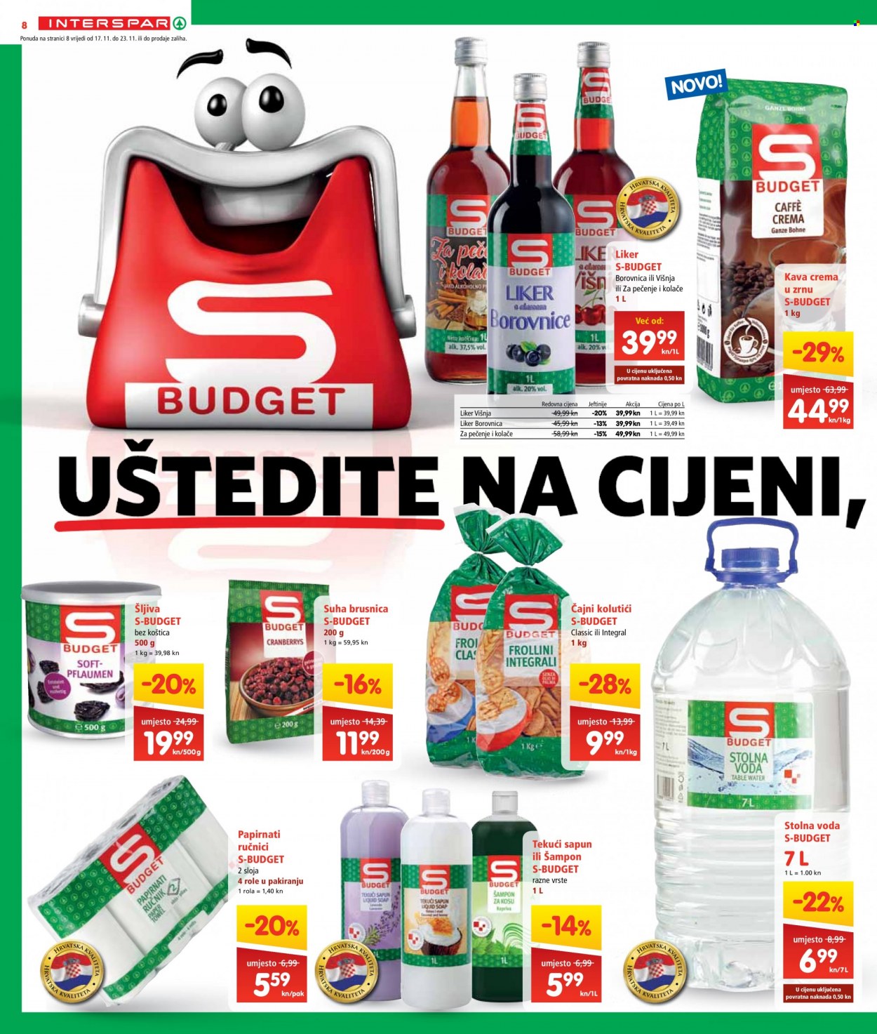 INTERSPAR katalog - 17.11.2021. - 23.11.2021. Stranica 8