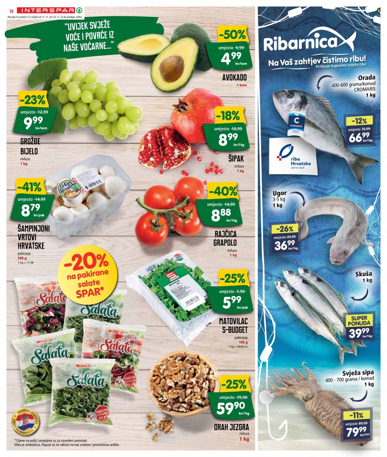 INTERSPAR katalog - 17.11.2021. - 23.11.2021. Stranica 12