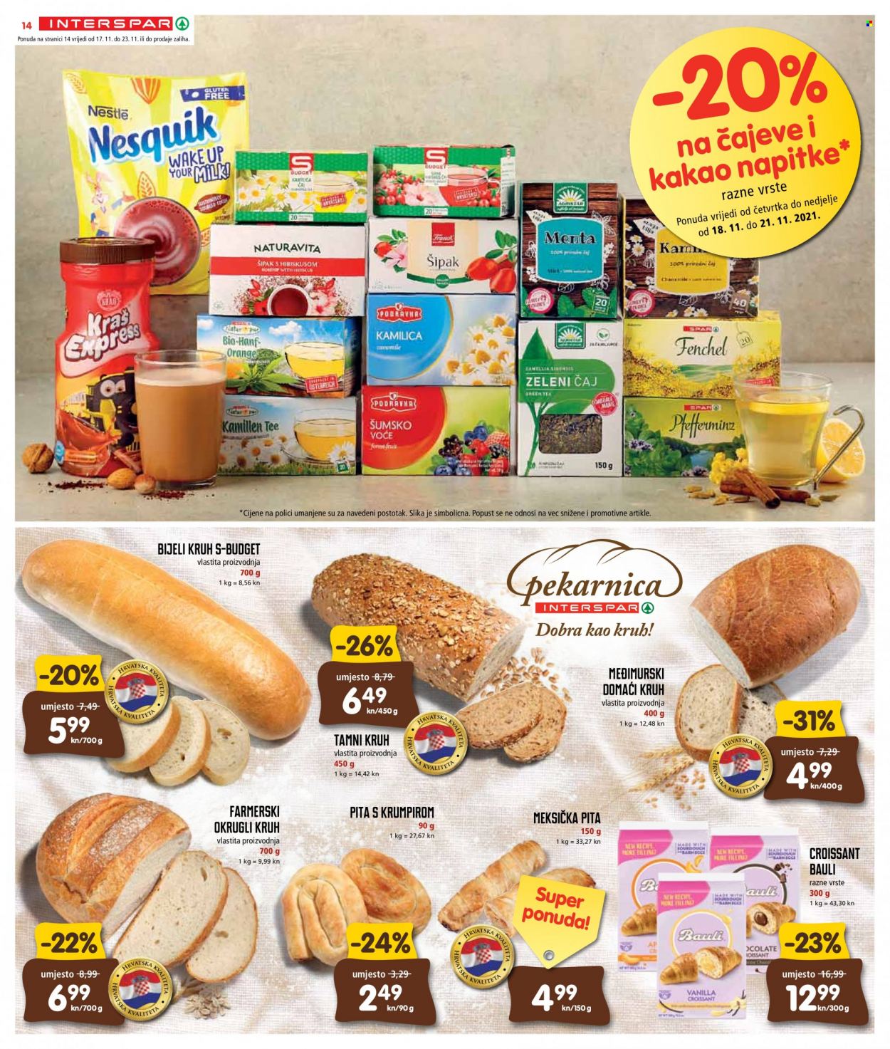 INTERSPAR katalog - 17.11.2021. - 23.11.2021. Stranica 14