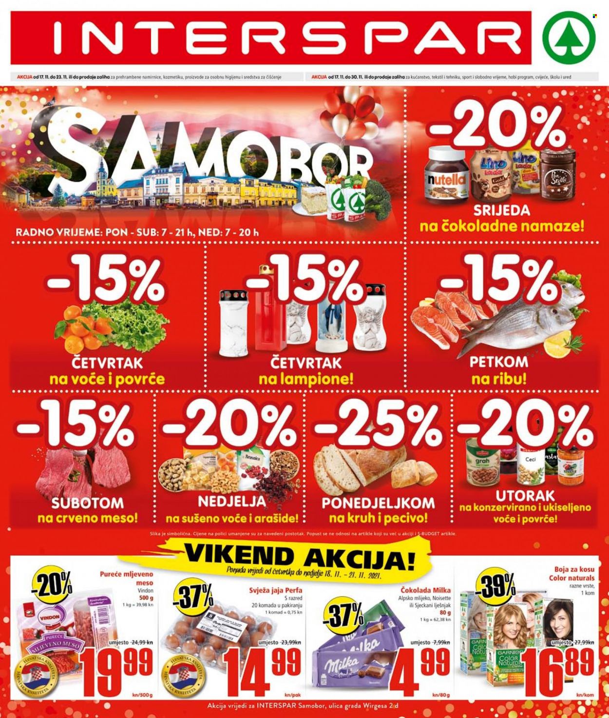 INTERSPAR katalog - 17.11.2021. - 23.11.2021. Stranica 1