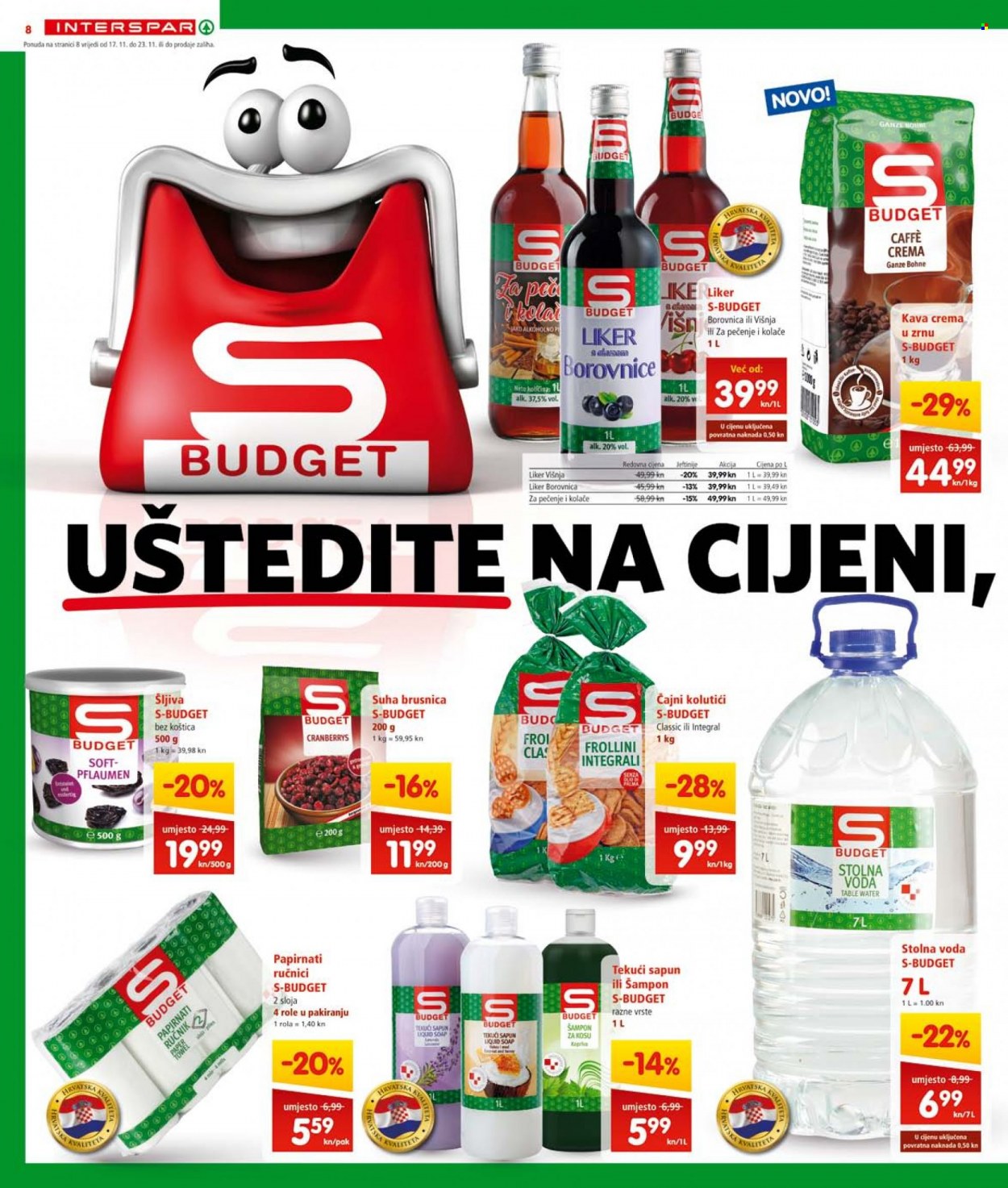 INTERSPAR katalog - 17.11.2021. - 23.11.2021. Stranica 8