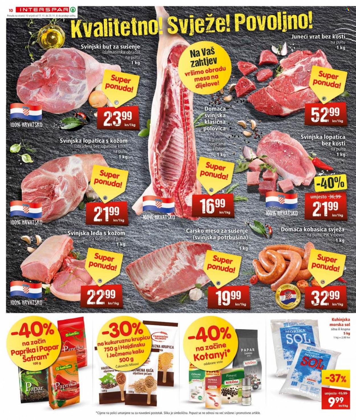 INTERSPAR katalog - 17.11.2021. - 23.11.2021. Stranica 10