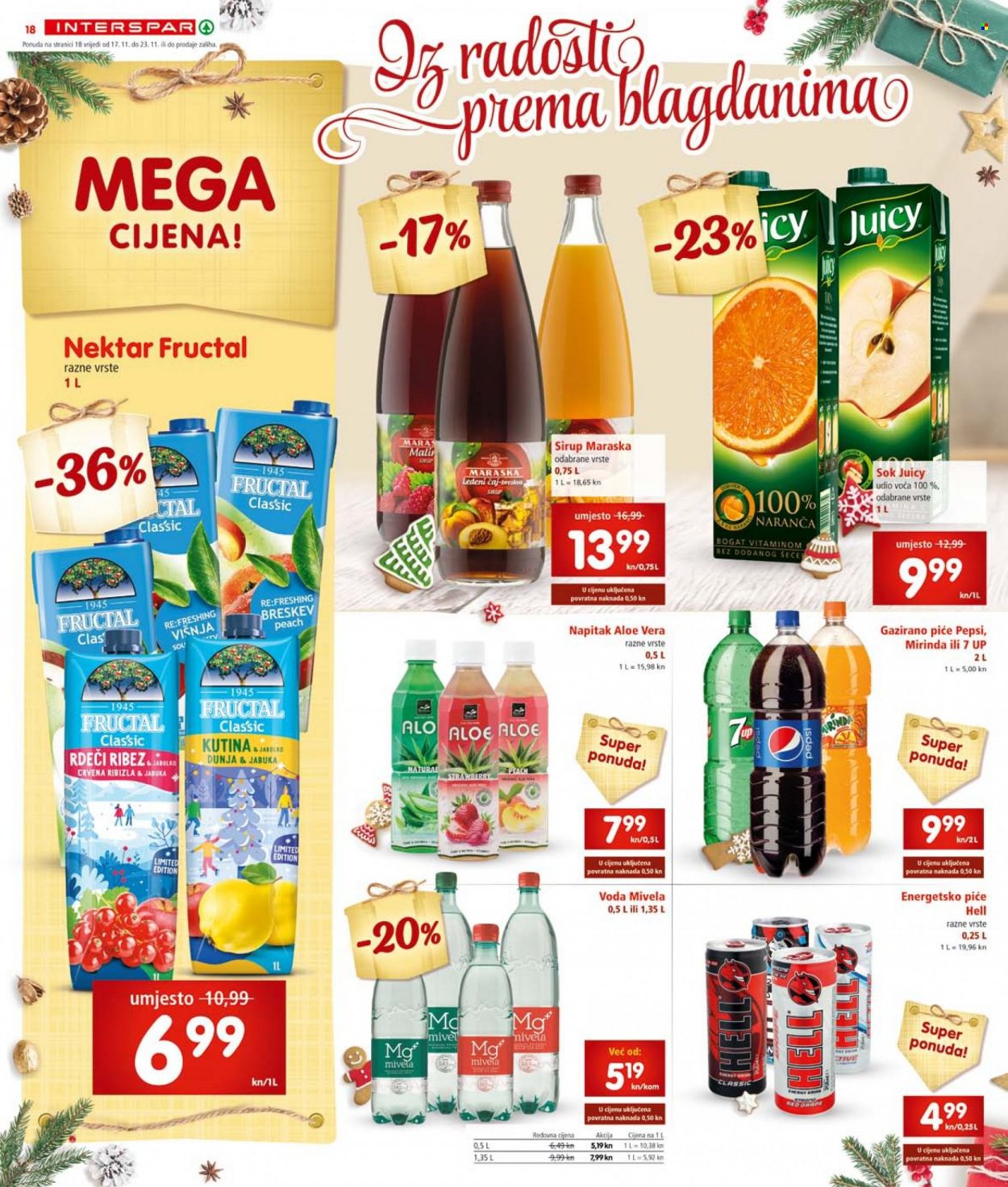 INTERSPAR katalog - 17.11.2021. - 23.11.2021. Stranica 18