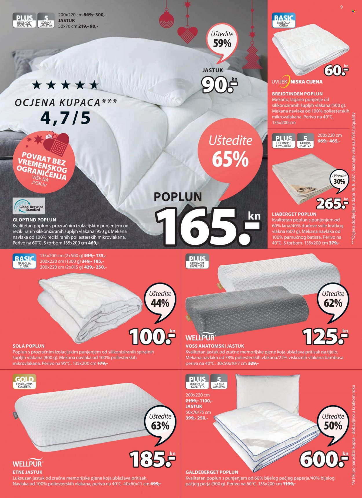 JYSK katalog - 18.11.2021. - 05.12.2021. Stranica 9