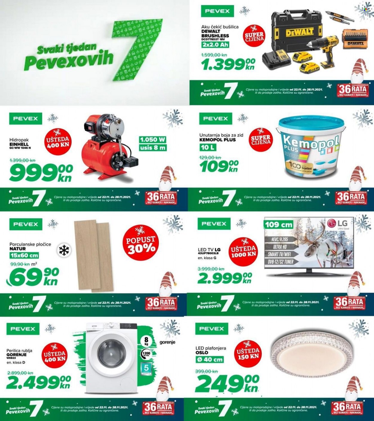Pevex katalog - 22.11.2021. - 28.11.2021. Stranica 1